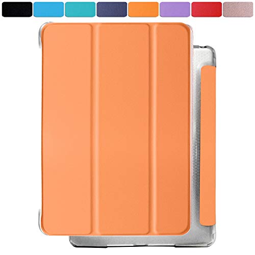 DuraSafe Cases iPad 9.7 Inch 2013 Air 1 Generation [ Air 1st ] MD785LL/B MD788LL/B MD786LL/B MD789LL/B MD787LL/B Shock Proof Magnetic Dual Angle Stand with Honeycomb Pattern Clear Back Cover - Orange von DuraSafe Cases