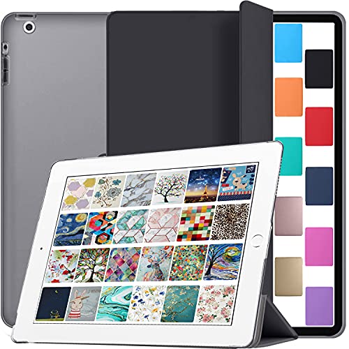 DuraSafe Cases iPad 9.7 Inch 4 3 2 Generation [ iPad 4th 3rd 2nd Old Model ] MC705LL/A MD328LL/A MD333LL/A MD510LL/A iPad Cover with Hard Back - Black von DuraSafe Cases
