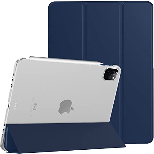 DuraSafe Cases iPad PRO 12.9 6 5 4 3 Gen [ iPad 12.9 Inch 6th 5th 4th 3rd ] A2436 A2764 A2437 A2766 A2378 A2461 A2379 A2462 A2229 A2069 A2232 A2233 Hard PC Translucent Back Cover - Navy Blue von DuraSafe Cases