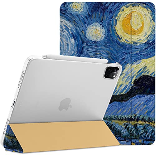 DuraSafe Cases iPad PRO 12.9 6 5 4 3 Gen [ iPad 12.9 Inch 6th 5th 4th 3rd ] A2436 A2764 A2437 A2766 A2378 A2461 A2379 A2462 A2229 A2069 Printed Hard PC Transparent Back Cover - Starry Night von DuraSafe Cases