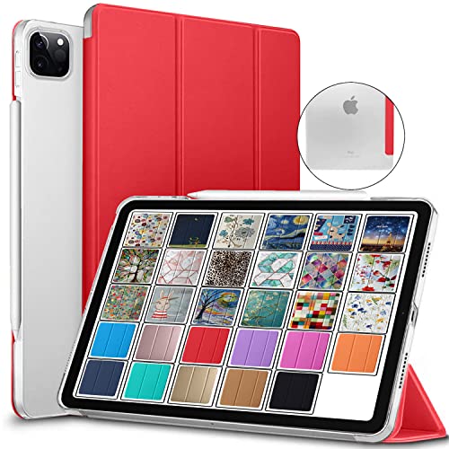 DuraSafe Cases für iPad PRO 11 Zoll 2. 2020 3. 2021 1.2018 [ PRO 11 2 3 1 ] A2377 A2459 A2301 MHMT3FD/A MHMU3FD/A MY332FD/A MY342FD/A Lightweight Protective PC Magnetic Stand Cover - Rot von DuraSafe Cases
