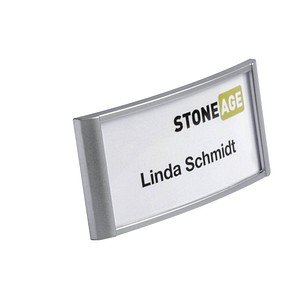 10 DURABLE Badge Classic Namensschilder mit Magnet 6,5 x 3,0 cm von Durable