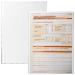 10 DURABLE Dokumentenhüllen transparent 14,8 x 21,0 cm von Durable