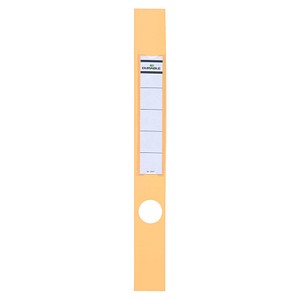 10 DURABLE Ordneretiketten ORDOFIX® gelb für 5,0 cm Rückenbreite von Durable