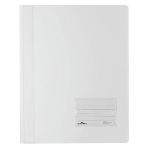 10 DURABLE Schnellhefter DURALUX Kunststoff weiß DIN A4 überbreit von Durable