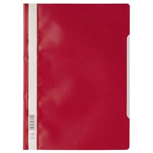 10 DURABLE Schnellhefter Kunststoff rot DIN A4 von Durable