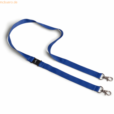 10 x Durable Maskenband Textil 20mmx44cm blau von Durable