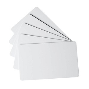 100 DURABLE DURACARD dick Blanko-Plastikkarten weiß von Durable
