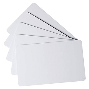 100 DURABLE DURACARD dünn Blanko-Plastikkarten weiß von Durable