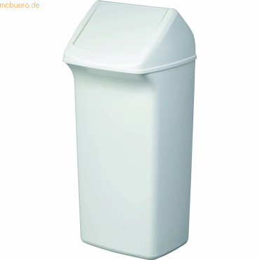2 x Durable Abfallbehälter Durabin Flip 40l weiß von Durable