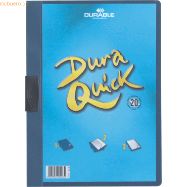 Durable Klemmmappe A4 Duraquick blau von Durable