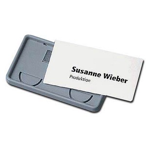 25 DURABLE Clip-Card Namensschilder mit Magnet 7,5 x 4,0 cm von Durable