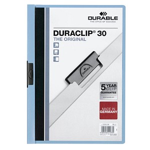 25 DURABLE Klemmhefter DURACLIP  hellblau von Durable