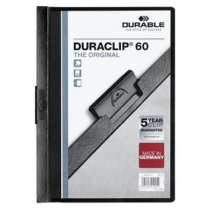 25 DURABLE Klemmhefter DURACLIP  schwarz von Durable