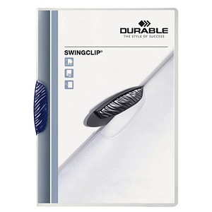 25 DURABLE Klemmhefter SWINGCLIP  dunkelblau von Durable