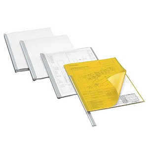 25 DURABLE Klemmschienen transparent DIN A4 100 Blatt von Durable