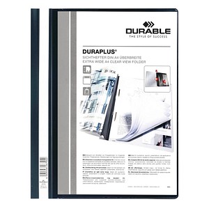 25 DURABLE Präsentationshefter DURAPLUS schwarz DIN A4 überbreit 25 DURABLE Präsentationshefter DURAPLUS schwarz DIN A4 überbreit von Durable