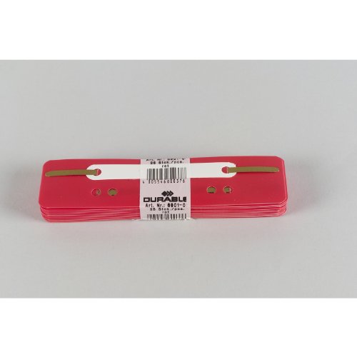 25 Stück Flexi Klemmträger 38 x 150 mm rot von Durable