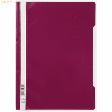 Durable Schnellhefter A4 PP dunkelrot Durable Schnellhefter A4 PP dunkelrot von Durable