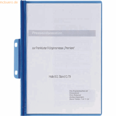 25 x Durable Sichthefter Durabind A4 blau 25 x Durable Sichthefter Durabind A4 blau von Durable