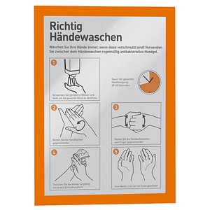DURABLE Magnetrahmen DURAFRAME® MAGNETIC A4 orange A4, 5 St. von Durable
