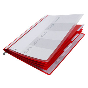 5 DURABLE Personalhefter Kunststoff rot 5 x kaufmännische Heftung 5 DURABLE Personalhefter Kunststoff rot 5 x kaufmännische Heftung von Durable