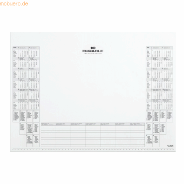 5 x Durable Schreibunterlage-Kalenderblock 57x40,5cm von Durable