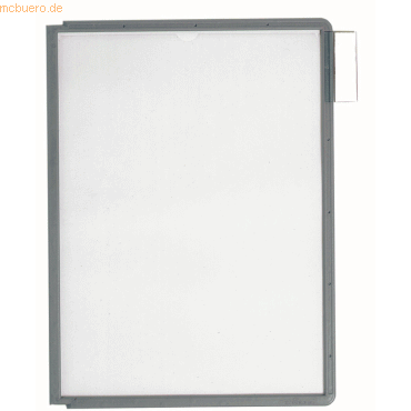 5 x Durable Sichttafel Sherpa Panel A4 graphit von Durable