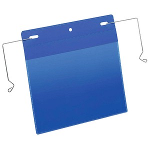 50 DURABLE Drahtbügeltaschen blau 22,3 x 21,8 cm von Durable
