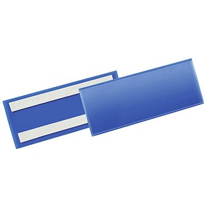 50 DURABLE Etikettentaschen blau 22,3 x 8,15 cm von Durable
