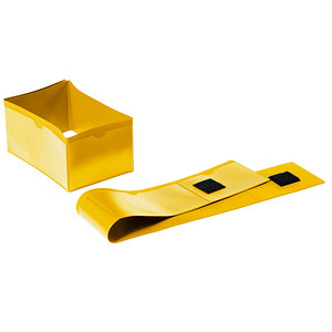 50 DURABLE Kennzeichnungstaschen gelb 59,6 x 7,5/14,5 x 7,5  cm von Durable
