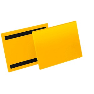 50 DURABLE Magnettaschen gelb 22,3 x 16,3 cm von Durable