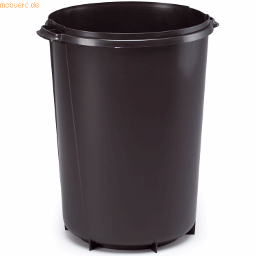 6 x Durable Abfallbehälter 40l schwarz von Durable
