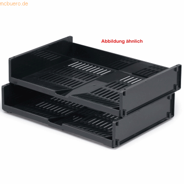 6 x Durable Briefablage Optimo A4 anthrazit 6 x Durable Briefablage Optimo A4 anthrazit von Durable