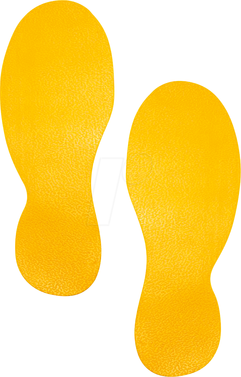 DURABLE 172704 - Klebemarkierung, Fuß, 5er Set (5 Paare) von Durable