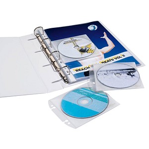 DURABLE 1er CD-/DVD-Hüllen Cover Easy Abheftbar transparent, 10 St. von Durable