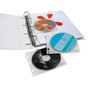 DURABLE 1er CD-/DVD-Hüllen Cover FILE abheftbar transparent, 10 St. von Durable