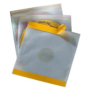 DURABLE 1er CD-/DVD-Hüllen selbstklebend FIX transparent, 10 St. von Durable