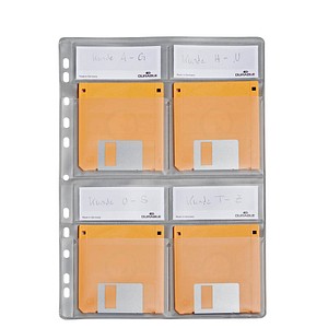 DURABLE 4er Disketten-Hüllen transparent, 5 St. DURABLE 4er Disketten-Hüllen transparent, 5 St. von Durable