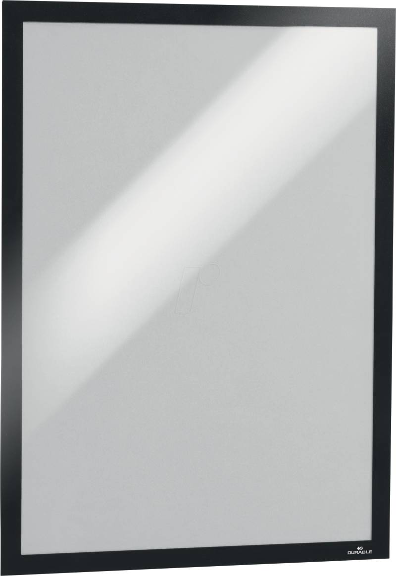 DURABLE 505301 - Info-Rahmen, A2, selbstklebend, aufklappbar, schwarz von Durable