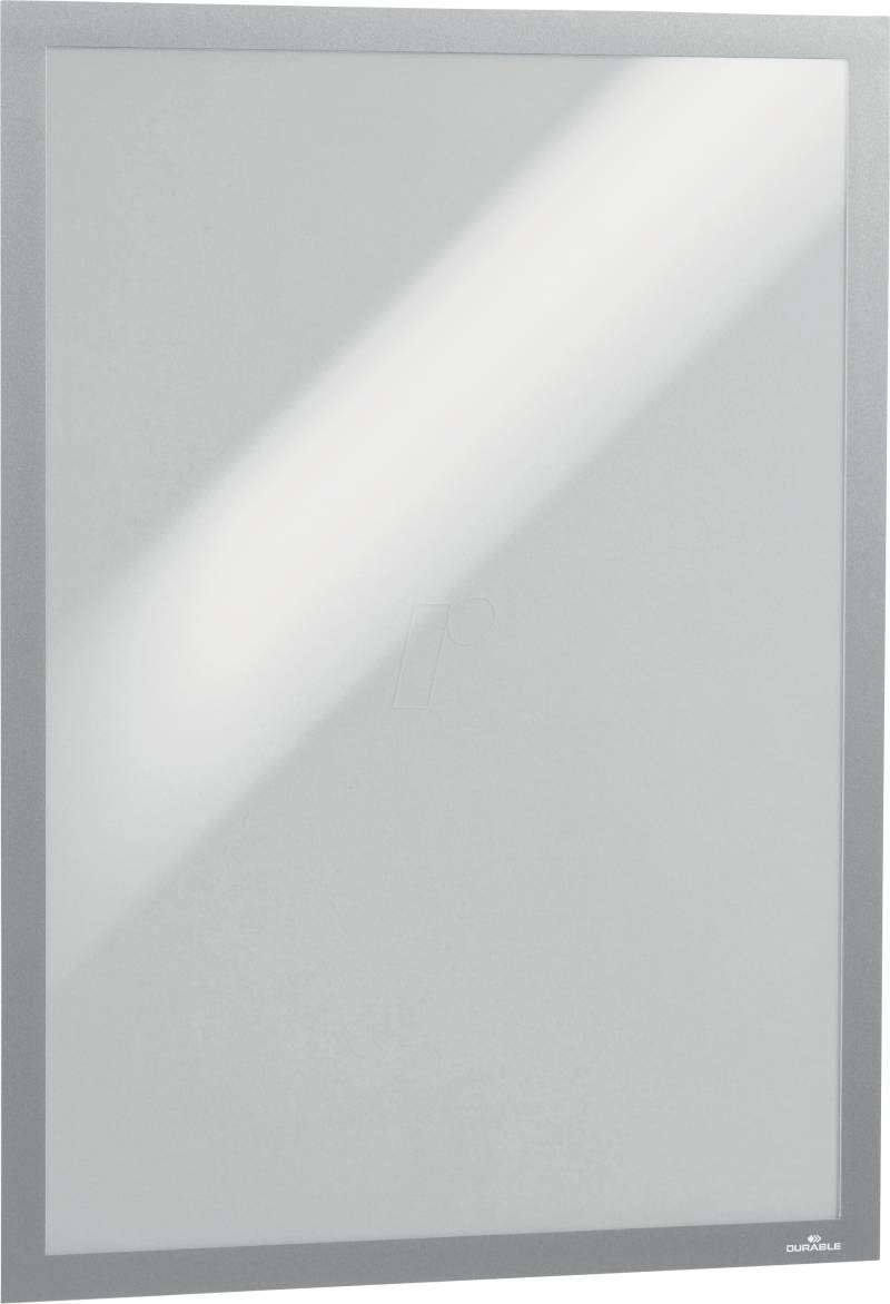 DURABLE 505323 - Info-Rahmen, A2, selbstklebend, aufklappbar, silber von Durable