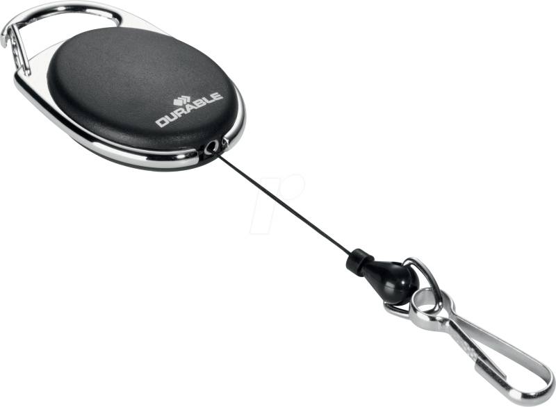 DURABLE 832701 - Jojo STYLE, mit Federhaken, schwarz von Durable