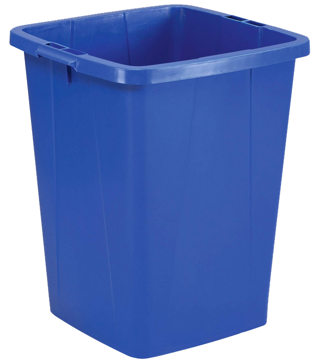 DURABLE Abfallbehälter DURABIN 90, quadratisch, blau von Durable