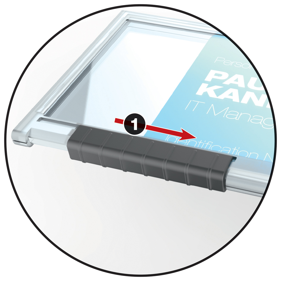 DURABLE Ausweishalter PUSHBOX MONO, transparent von Durable