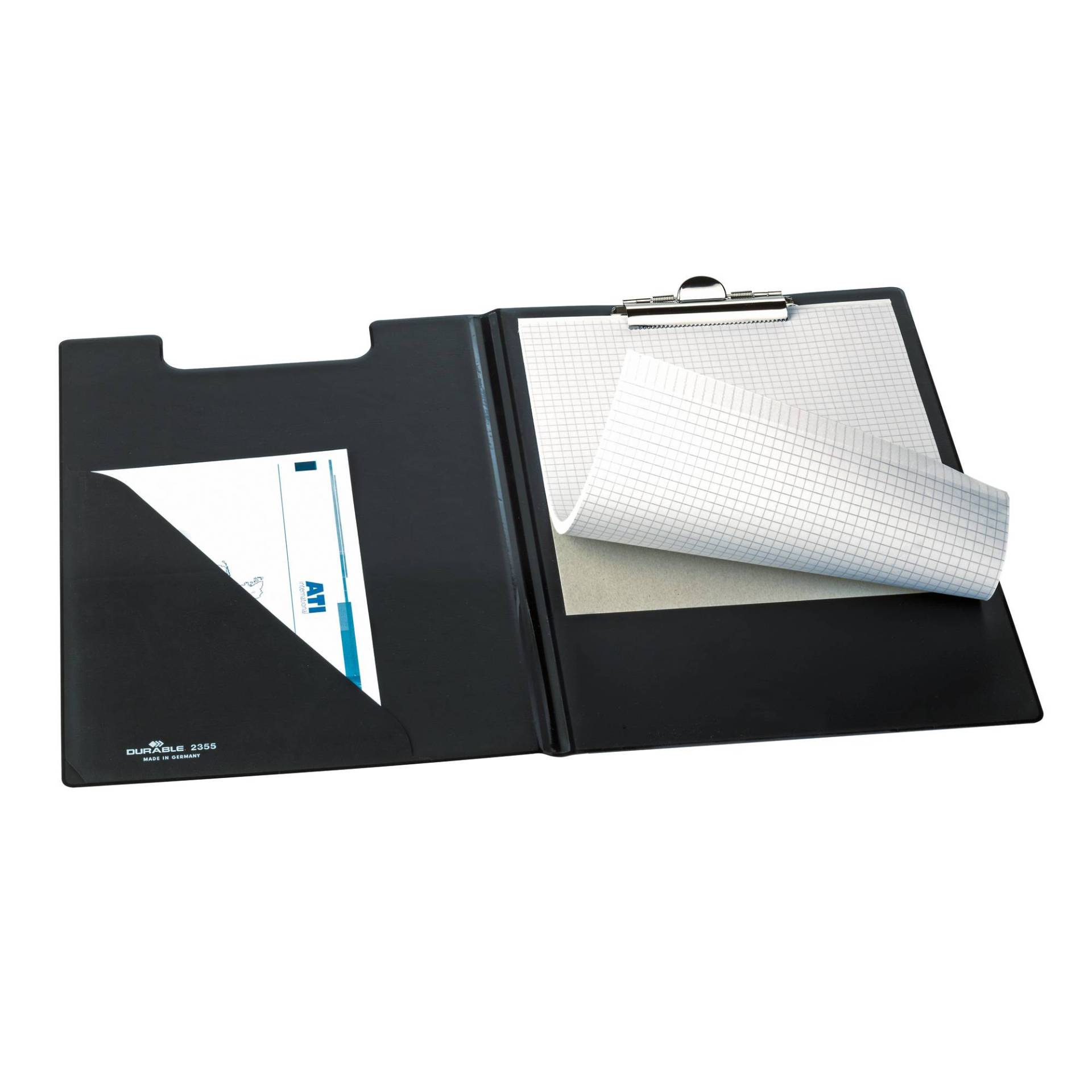 DURABLE Blockmappe (A4 Federklemme) schwarz von Durable
