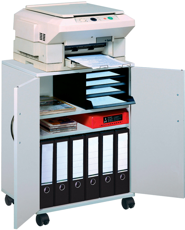 DURABLE Bürowagen , 74/53, , geschlossen, 3 Fächer, grau DURABLE Bürowagen , 74/53, , geschlossen, 3 Fächer, grau von Durable