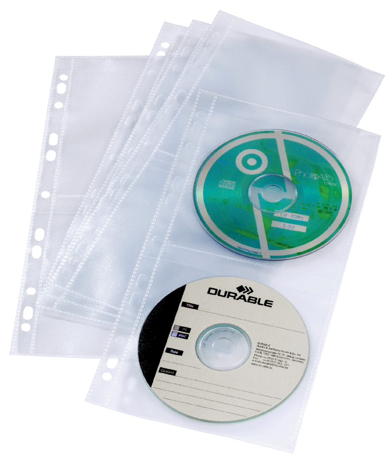 DURABLE CD-/DVD-Hülle COVER LIGHT S, für 4 CD, s, PP von Durable