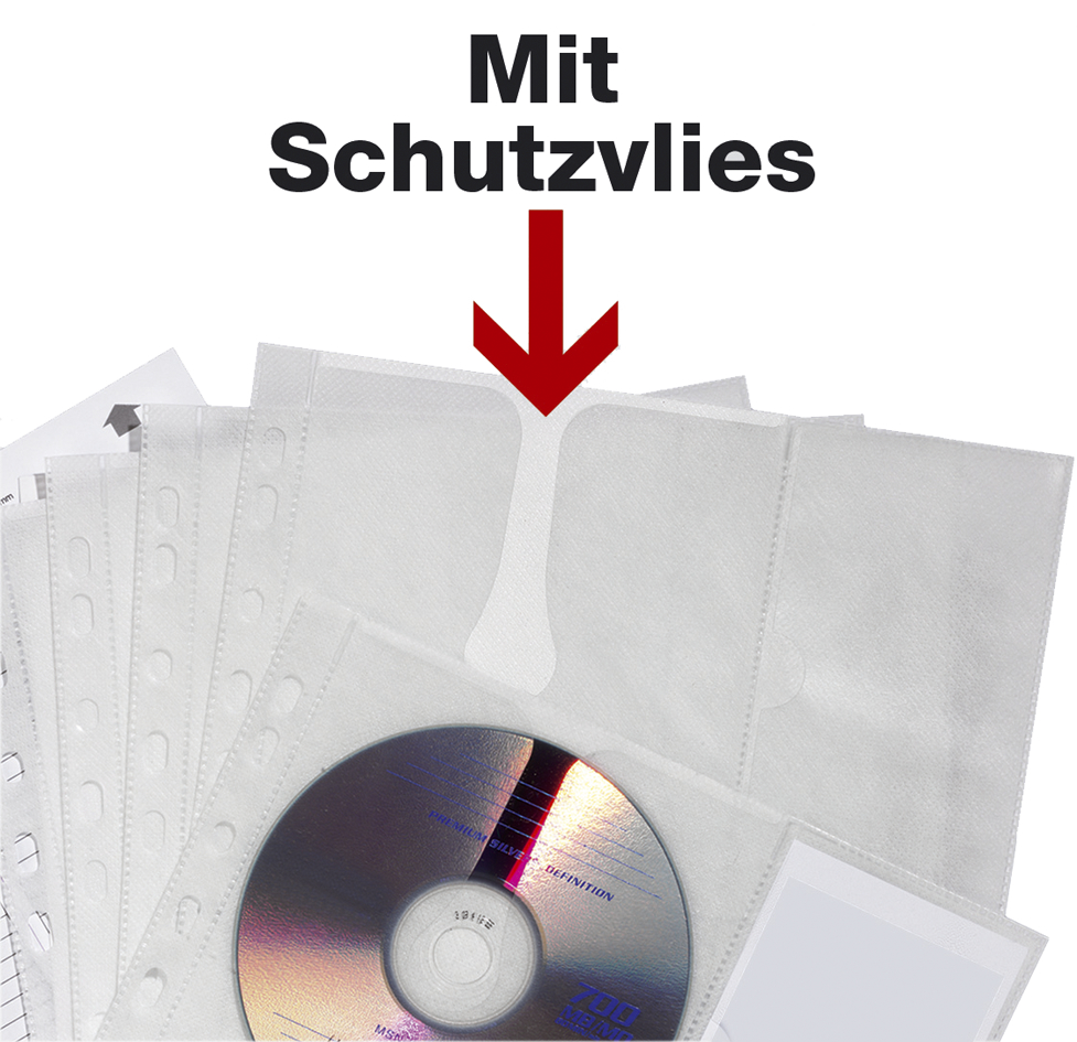 DURABLE CD-/DVD-Hülle COVER M, für 4 CD, s, PP, DIN A4 von Durable