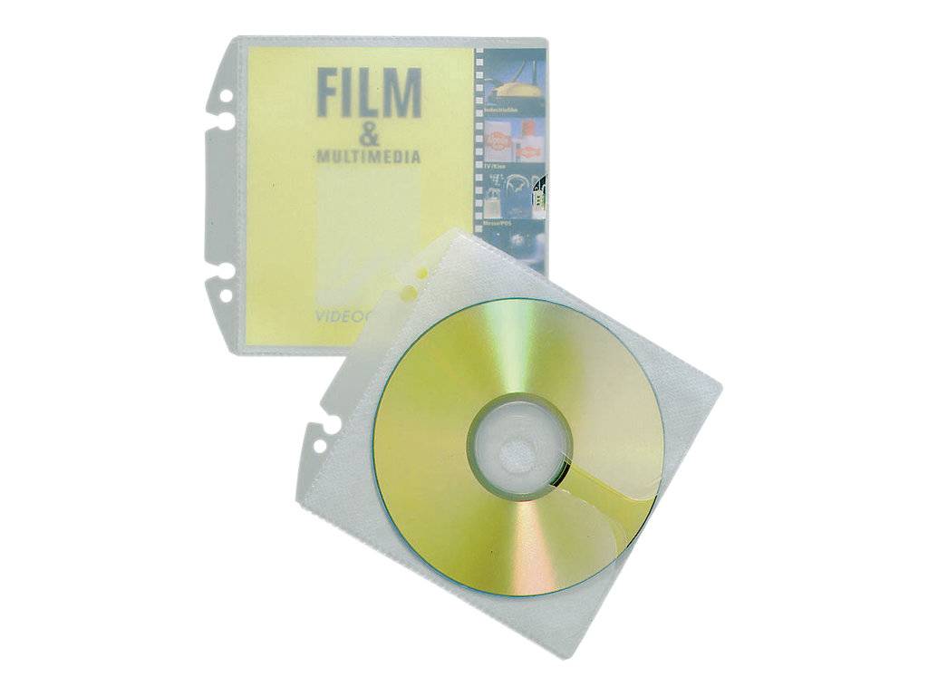 DURABLE CD-Hülle Cover EASY für 2 CDs/1CD transp. 10 St von Durable