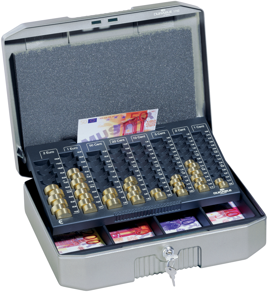 DURABLE Geldkassette EUROBOXX, (B)352 x (T)276 x (H)120 mm von Durable